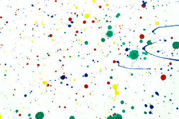 Abstract hand drawn watercolor background. Watercolor shapes on white background.