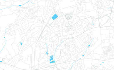 Gladbeck, Germany bright vector map