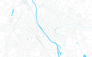 Rheine, Germany bright vector map