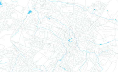 Detmold, Germany bright vector map