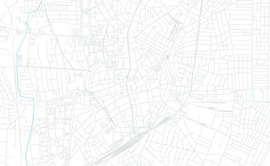 Debrecen, Hungary bright vector map