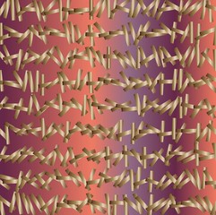 abstract metal sticks 