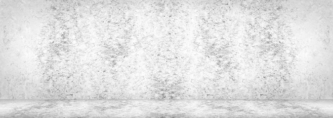 Blank concrete wide dark wall texture background.Wide Concrete with floor panorama for Composing.