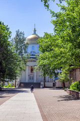 Holy Dormition Pskovo-Pechersky Monastery (Pskov-Caves Monastery). Cathedral of the Archangel Michael