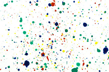 Abstract hand drawn watercolor background. Watercolor shapes on white background.