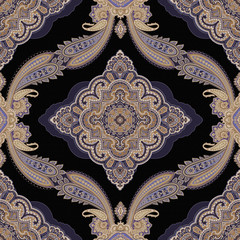 Exquisite baroque design, rococo design, suitable for textile clothing and wallpaper design