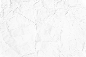 Paper texture Crumpled White.Top view.