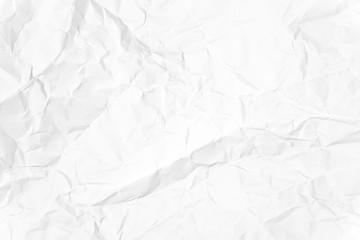 Paper texture Crumpled White.Top view.