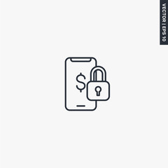 Secure mobile payment icon