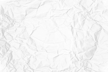 Paper texture Crumpled White.Top view.