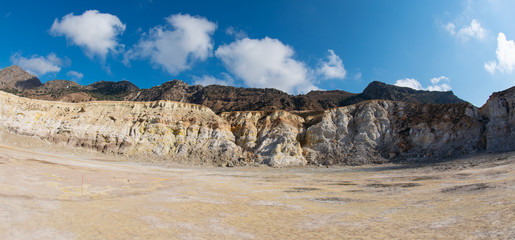 Vulkankrater Stefanos im Lakki-Tal von der Insel Nisyros Griechenland