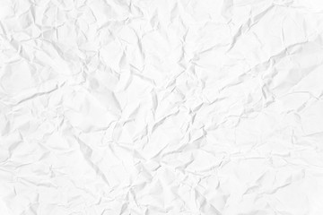 Paper texture Crumpled White.Top view.