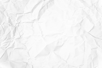 Paper texture Crumpled White.Top view.