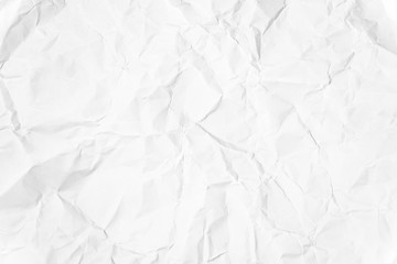 Paper texture Crumpled White.Top view.