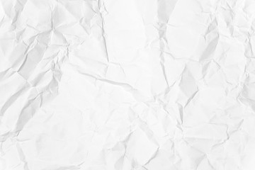 Paper texture Crumpled White.Top view.