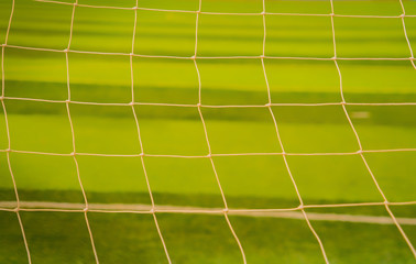 football net.football net on green grass background