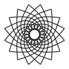 Obraz premium Abstract mandala on white background