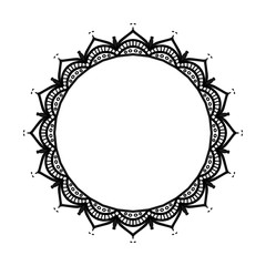 Abstract mandala on white background