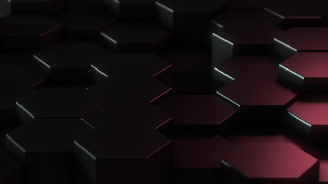 Hexagonal Dark Background Render
