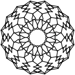 Fototapeta premium Abstract mandala on white background