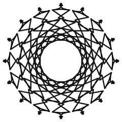 Abstract mandala on white background