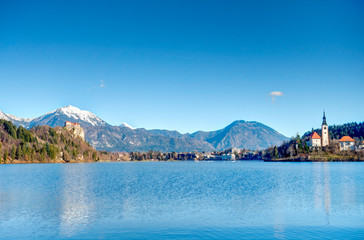 Bled, Slovenian Alps, HDR Image