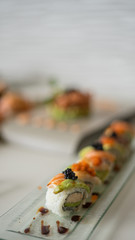 delicious food . table composition