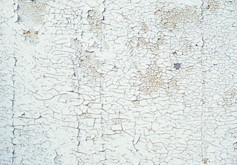 grunge wall texture background. texture of old wall with cracked plaster. Background of painted wall dirty white color. Template for design. close up.