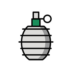 grenade military force isolated icon