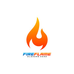 Flame Logo Design Vector, Fire logo template, Blaze Icon symbol, Creative design, Illustration