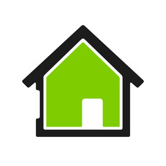 Passivhaus icon in geometric and simple style.