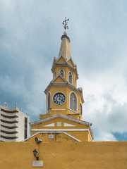 Obraz premium Clock tower in Cartagena de Indias - Colombia