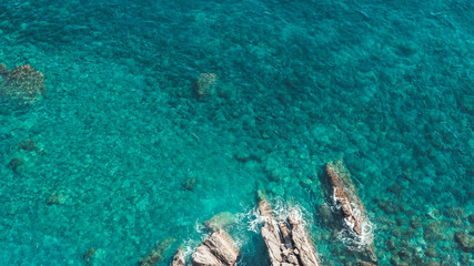 Fototapeta na wymiar Clear water, Cinque Terre Coast, Italy
