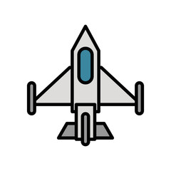 airplane military force isolated icon