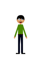Boy vector editable character