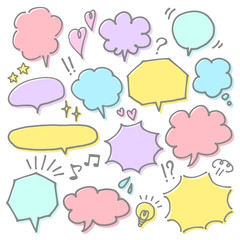 手書き風吹き出しセット