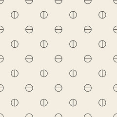 seamless  monochrome geometric pattern background with circle