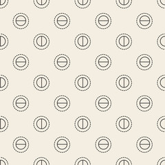 seamless  monochrome geometric pattern background with dot shape