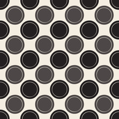 seamless monochrom geometric pattern background with polkadot