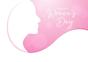 Women day background for greeting card vector illustration