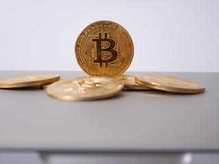 Bitcoin-Cash Digital cryptocurrency on notebook