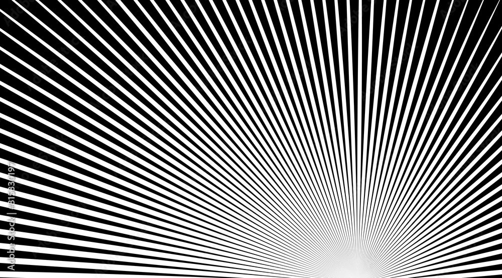 Aufkleber halftone background with stripped black and white lines. optical illusion art vector design.
