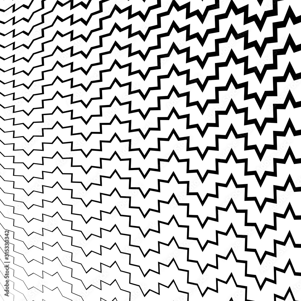 Fototapete cracks geometric halftone patterns background vector design.