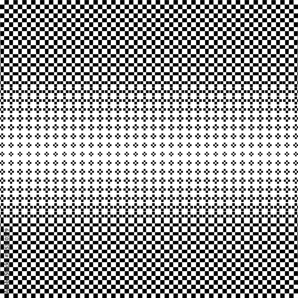 Aufkleber Abstract halftone geometric pattern vector design.