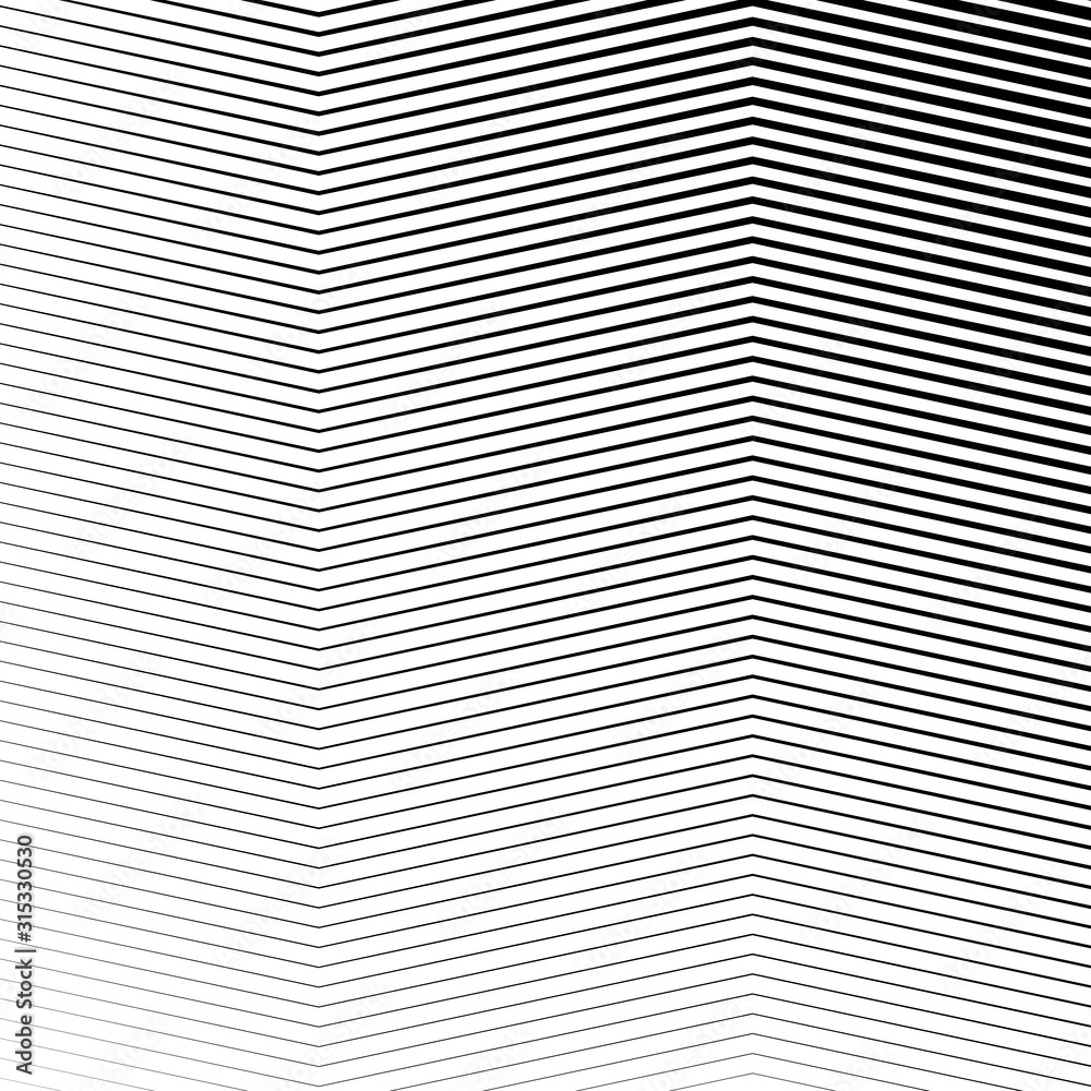 Aufkleber Halftone stripped lines zig zag background vector design.