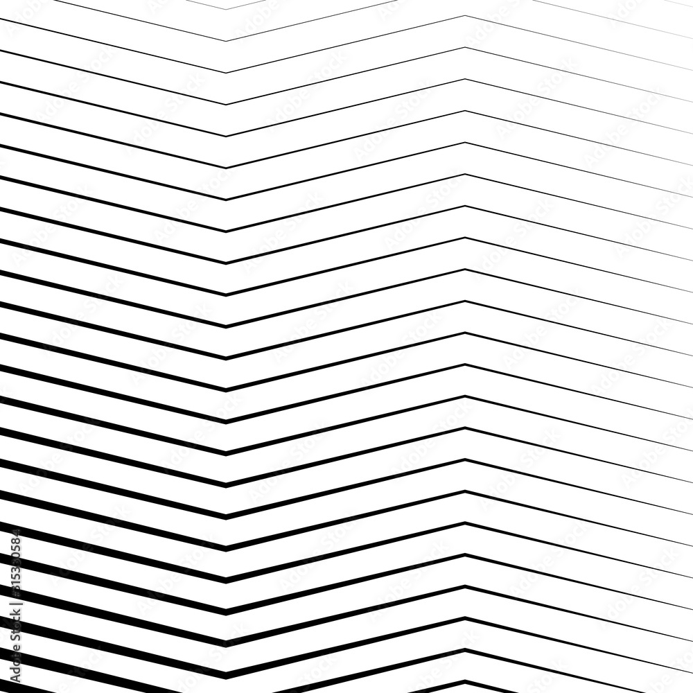 Aufkleber halftone stripped lines zig zag background vector design.
