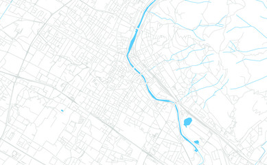 Prato, Italy bright vector map
