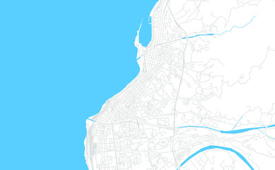 Reggio Calabria, Italy bright vector map