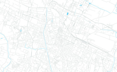 Reggio Emilia, Italy bright vector map