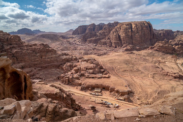 Panoramic View of Petra, Unesco Archeological Site, Jordan